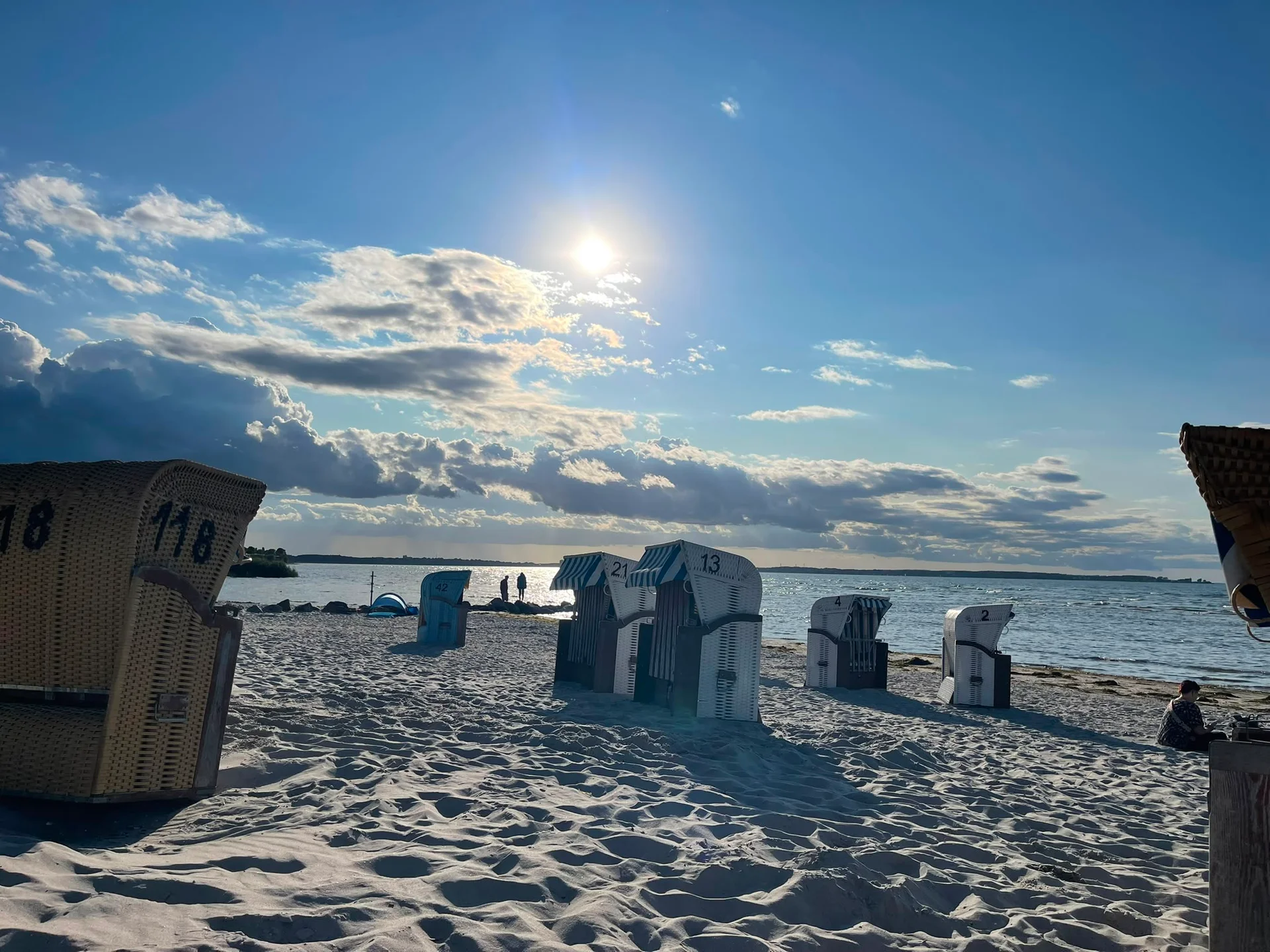 Strandkörbe am Ostseestrand