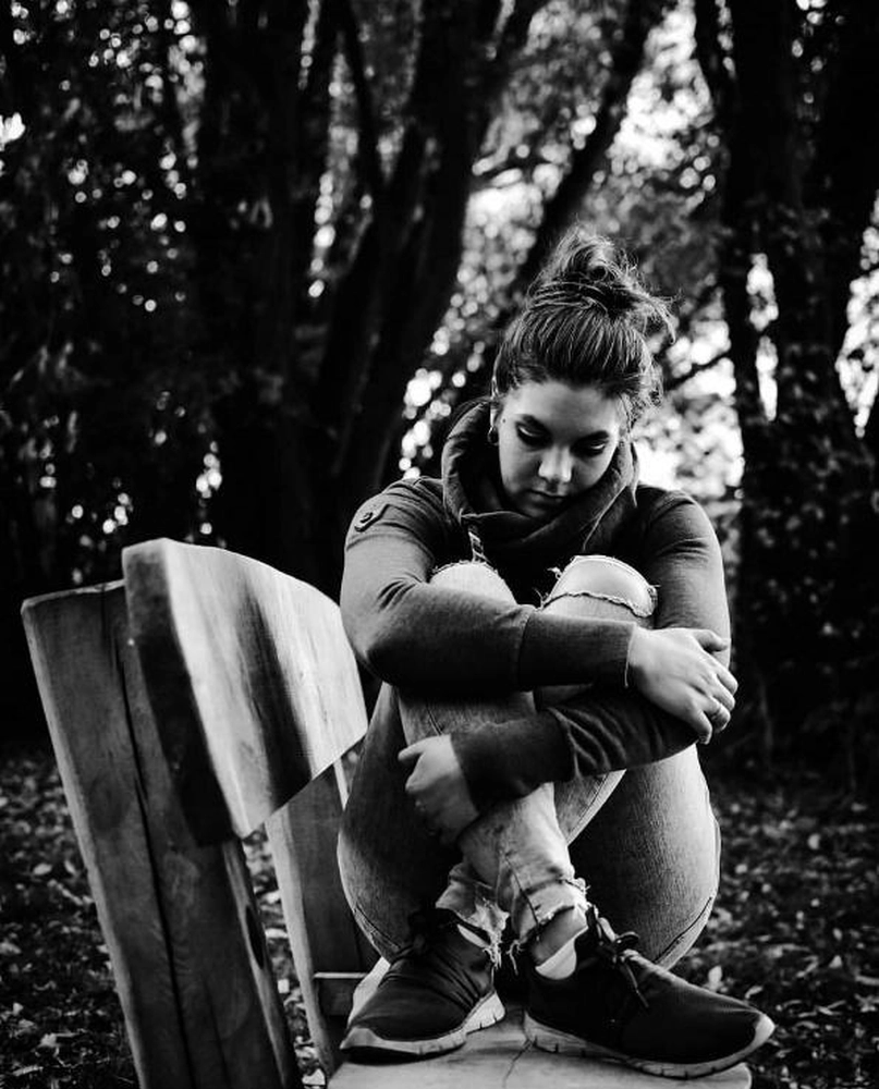depressives Mädchen
